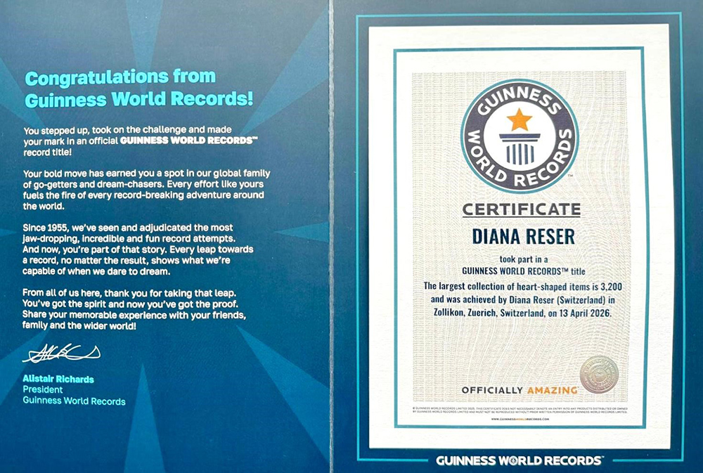 Certificate Guinness World Record